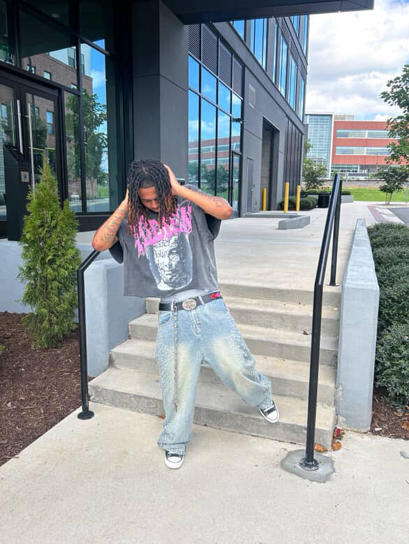 REVAMPED OVERSIZED DISTRESSED HIDDEN TEE!