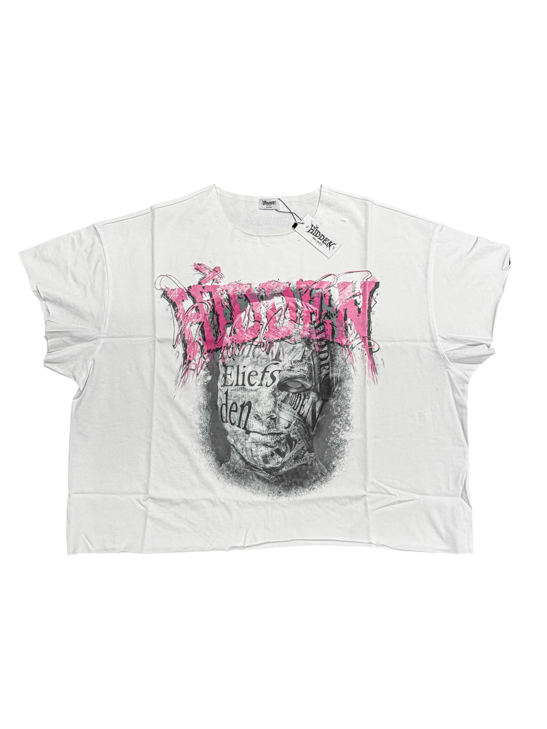 REVAMPED OVERSIZED DISTRESSED HIDDEN TEE!