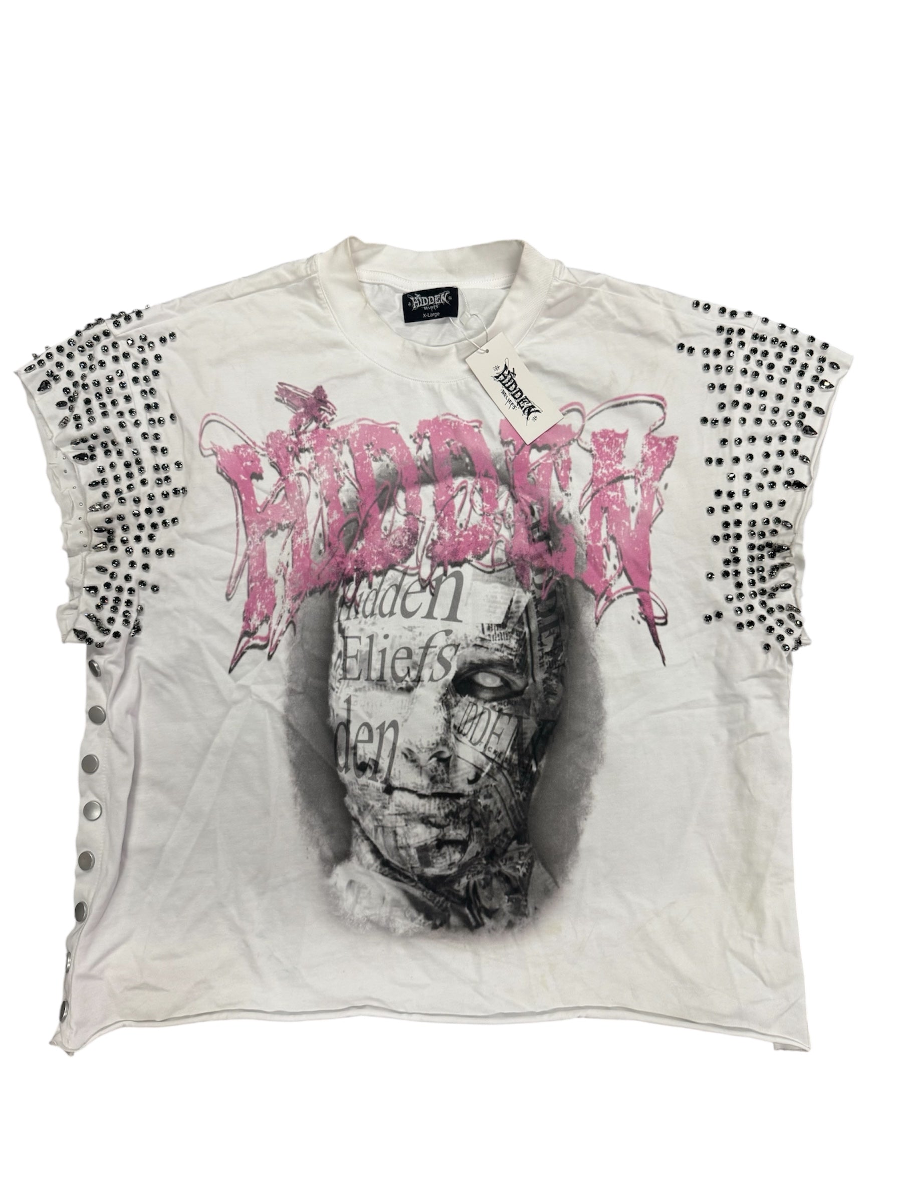 Pink Rockstar Rhinestone tee
